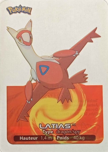 144 Latias Lamincards Pokémon série 3