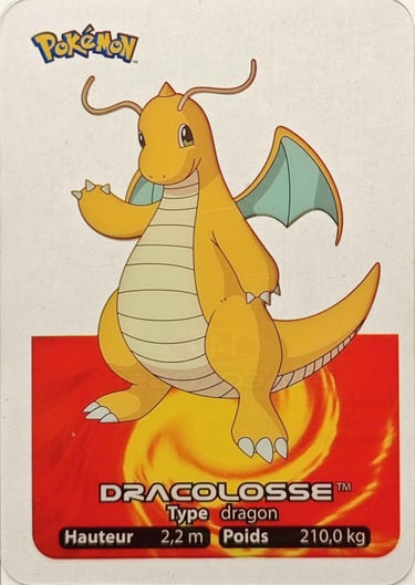 149 Dracolosse Lamincards Pokémon série 1