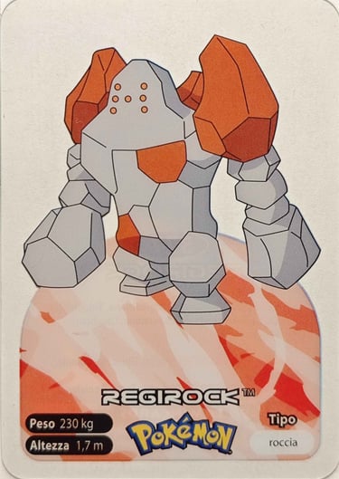 377 Regirock Lamincards spécial édition