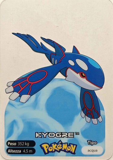 382 Kyogre Lamincards spécial édition