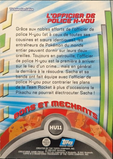 HV11 L'officier de polic K-You topps série 3 Jotho