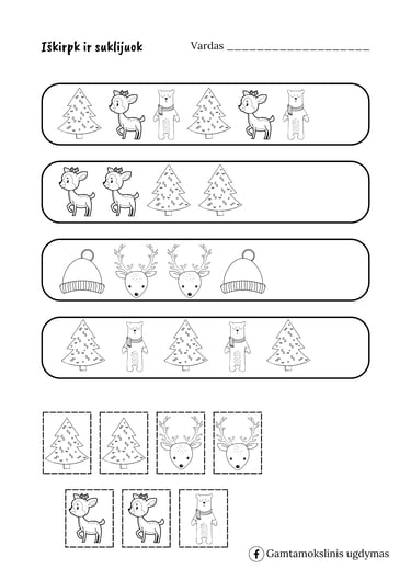 Nemokamos užduotys PDF Kalėdos