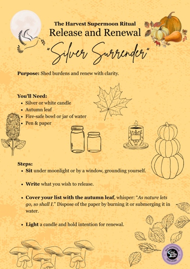 The Harvest Moon Ritual Supermoon Ritual Soul Sisters Tarot