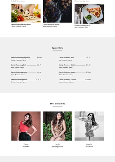 simple cooking Website design by onlion