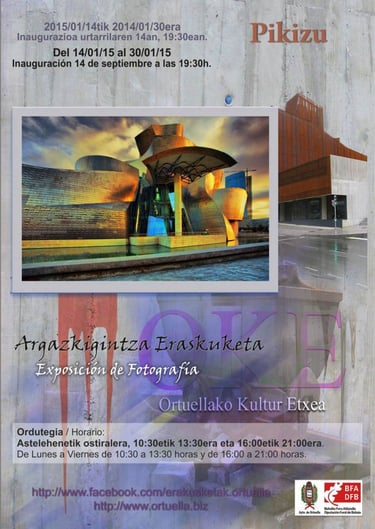 Expo Pikizu en OKE Ortuella. Cartel