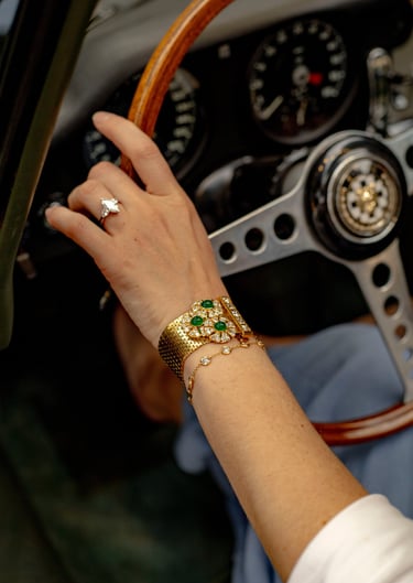 Jewellery and automotive photography at Goodwood Revival