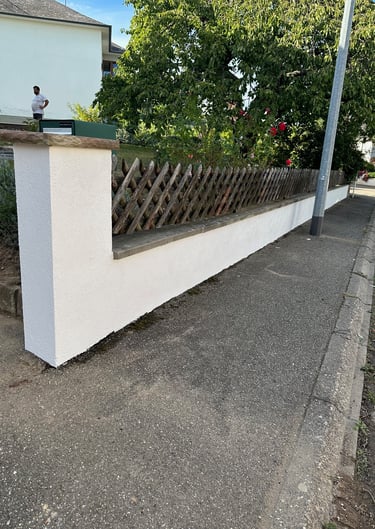 peinture muret après