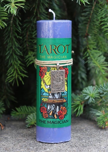Tarot candle - the Magician