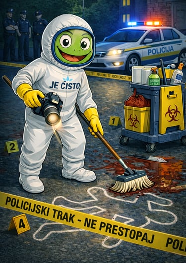 Čiščenje po tragični nesreči