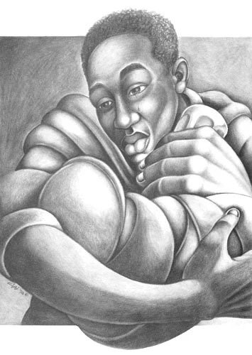 Gallery of Lovely Things: Cbabi Bayoc painting name Daddys Love