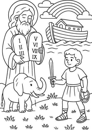 old testament coloring page