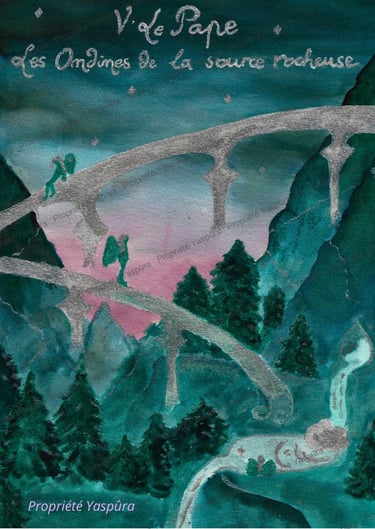 Dessin Pont par-dessus les forêts