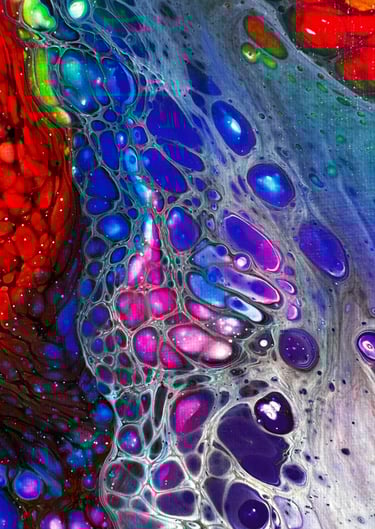 Acrylique Art Arc-en-ciel