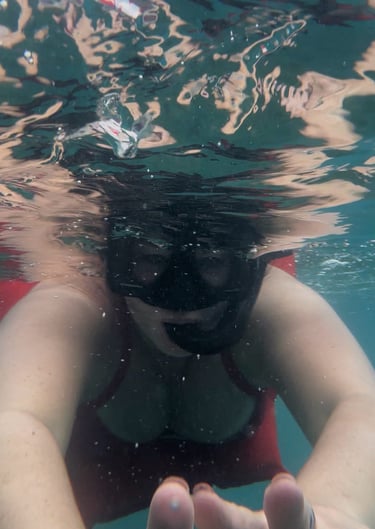 snorkling in Jamaica 