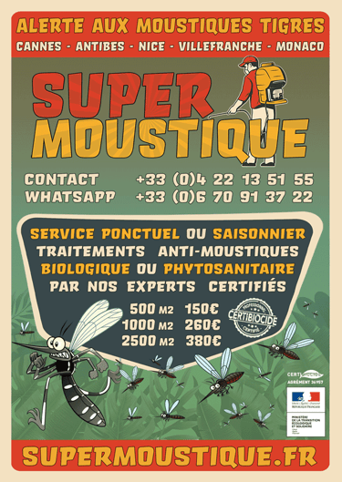 Traitement anti-moustiques tigres à Eze