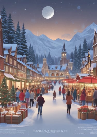 a poster for a christmas card with santa claus claus claus claus claus claus claus claus