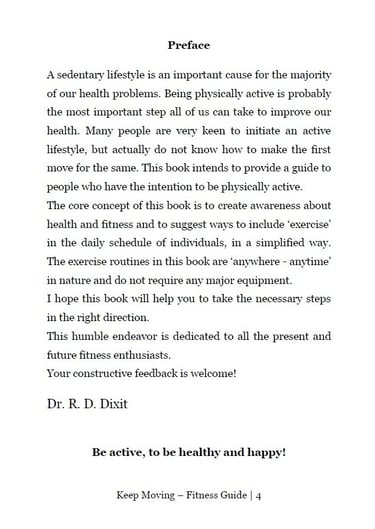 Keep Moving - a complete Fitness Guide