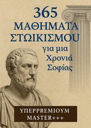 365 Μαθήματα Στωικισμού για μια Χρονιά Σοφίας και ξεκίνα το ταξίδι σου προς περισσότερη ηρεμία, σοφί