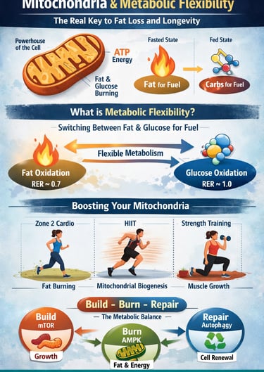 Metabolic Flexibility Explained: Mitochondria, Fat Oxidation, and Longevity