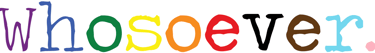 Web banner Whosoever.com