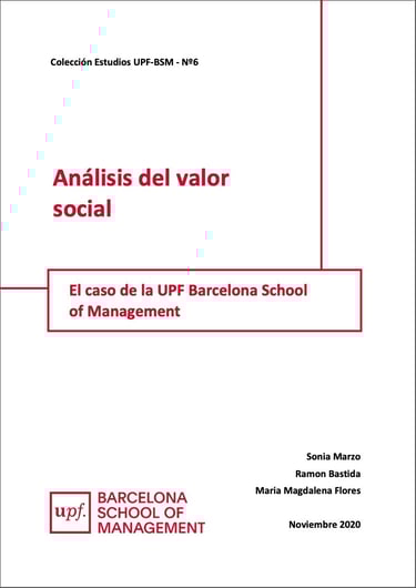 Análisis del Valor Social. El cas de la UPF Barcelona School of Management