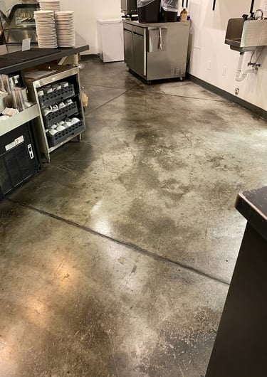 BEAUTIFULLY STAINED CONCRETE FINISH