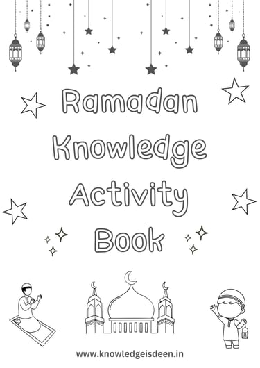Ramadan Activity Book 2025 for Kids, Islamic Activity Book for Kids