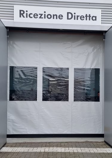 Portone in telo avvolgibile