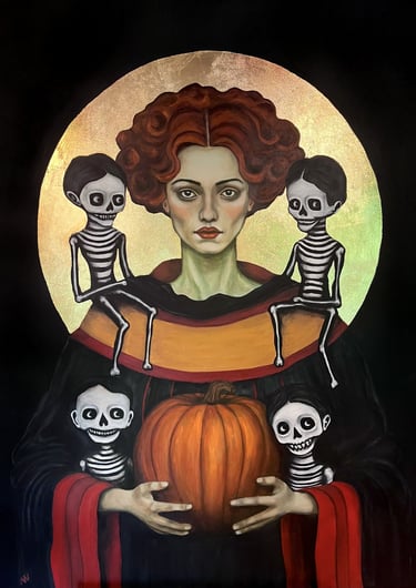 Original acrylic painting ‘Perséphone et ses Minions’ by manef