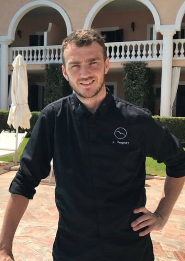 Alexis Vergnory chef de cuisine, hotel les mouettes à Ajaccio