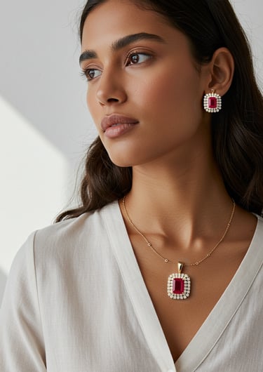 Timeless Red Stone Pendant