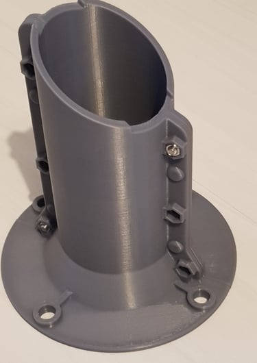 Custom-made ABS casing with nut inserts