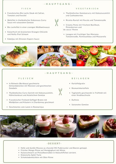 catering menü Köln