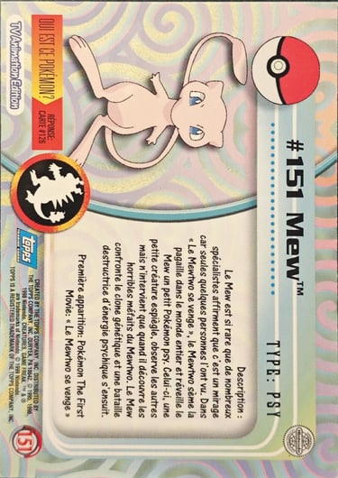 Mew topps série 2