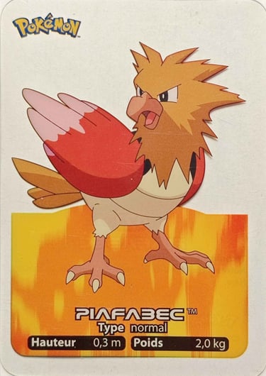 21 Piafabec Lamincards Pokémon série 1