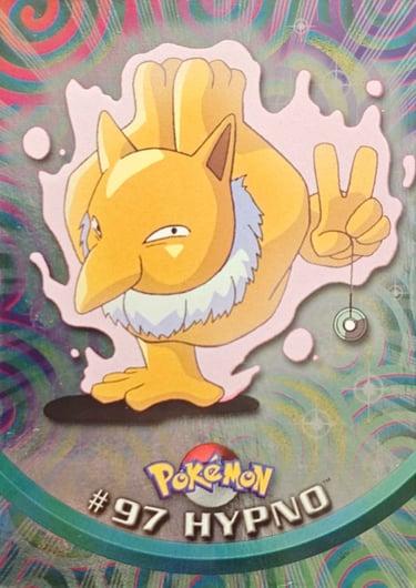 97 Hypno Topps Pokémon series 2 us smooth foil