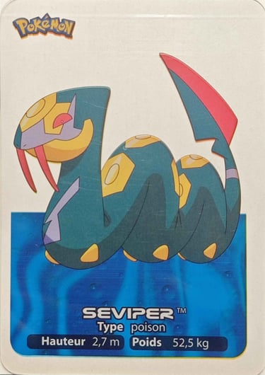 97 Seviper Lamincards Pokémon série 3