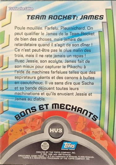 HV3 James topps série 2