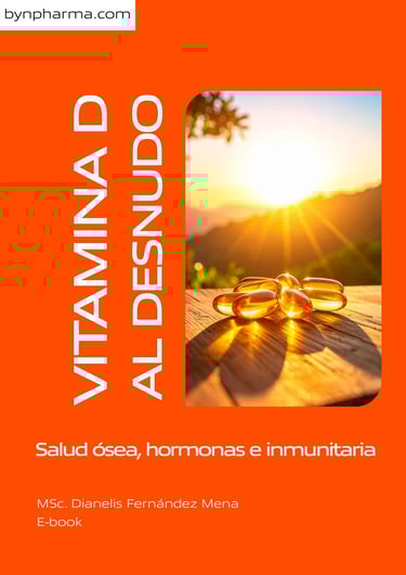 Ebook sobre vitamina D, detallando sus beneficios para la salud ósea, hormonal e inmunitaria