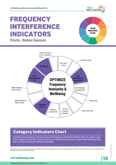 hair analysis sample page regarding emf, microwaves, etc.