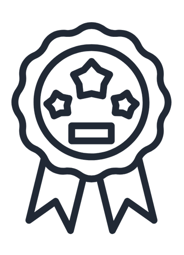 a ribbon with icons inside with transparent background