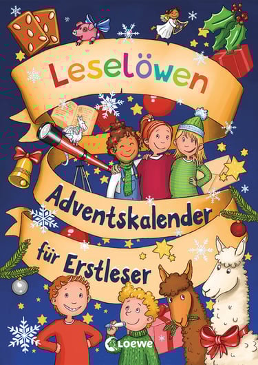 Buchcover  Leselöwen Adventskalender für Erstleser