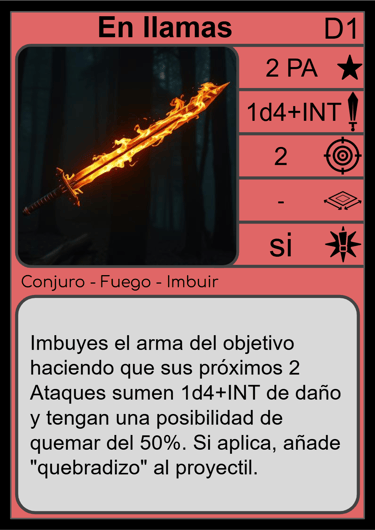 Conjuro "En Llamas".