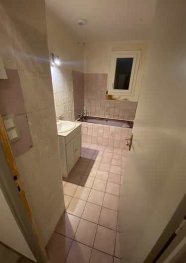salle de bain avant travaux