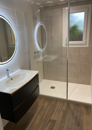 salle de bain après travaux