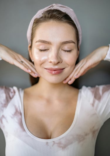 Cinta kinesiológica facial