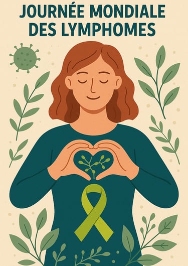 Illustration pour la journée mondiale des lymphomes.