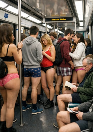 Journée sans pantalon dans le métro