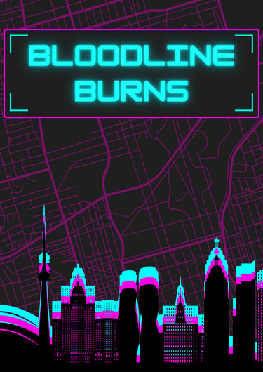 Helena Thompson's Cyberpunk RPG cover that accompanies the LitRPG she is writing