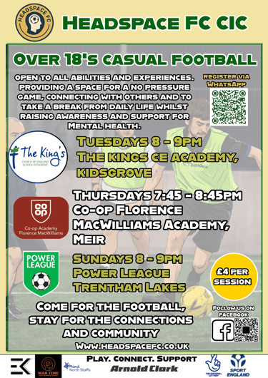 a flyer for a soccer game with a soccer player